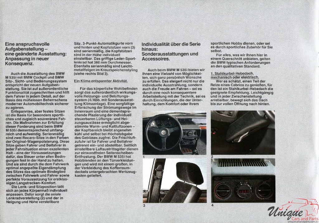 1980 BMW 535 Brochure Page 16